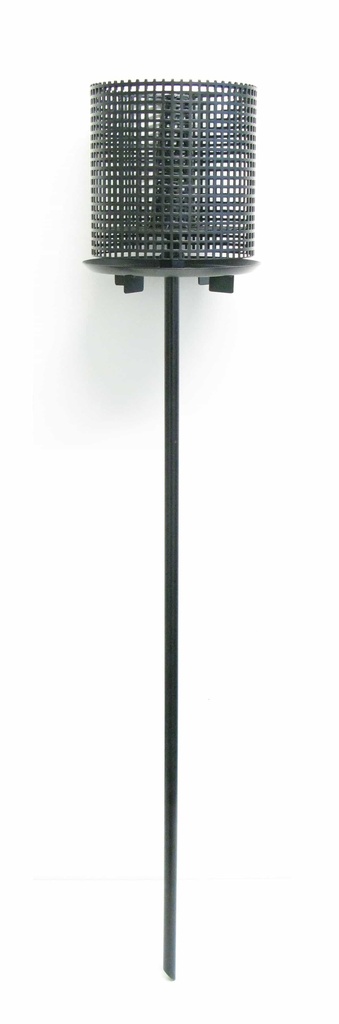 PELLETRAY Feuerkorb Gartenfackel FLAMBO schwarz