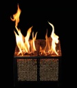 PELLETRAY Feuerkorb QUADRO schwarz