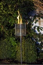 PELLETRAY Feuerkorb Gartenfackel FLAMBO schwarz