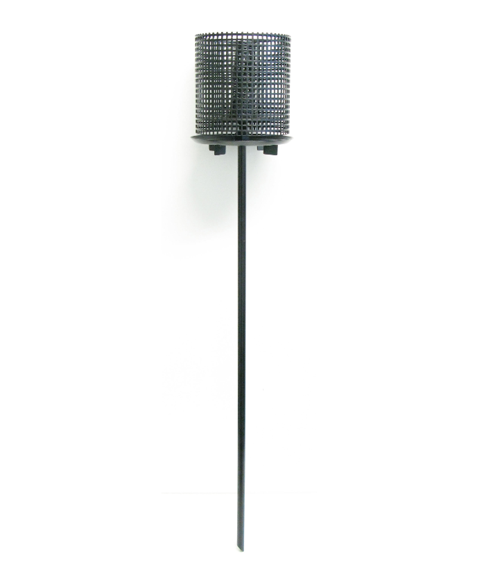PELLETRAY Feuerkorb Gartenfackel FLAMBO schwarz
